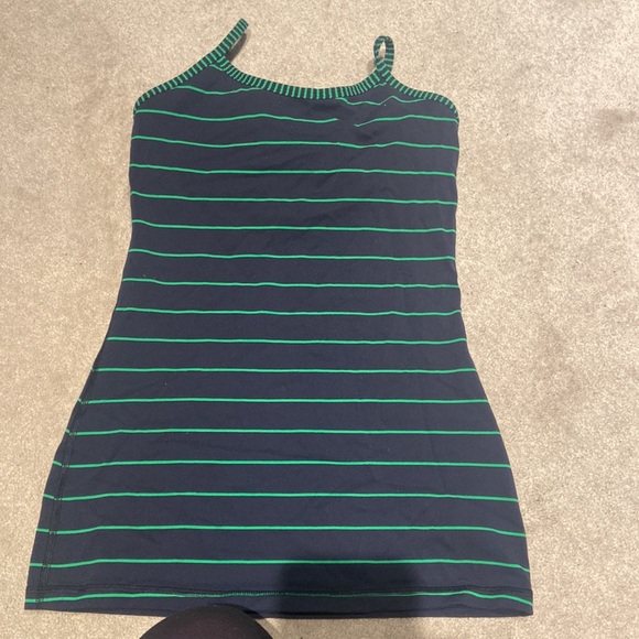 Lululemon cool racer top Striped blue and green - Picture 3 of 4